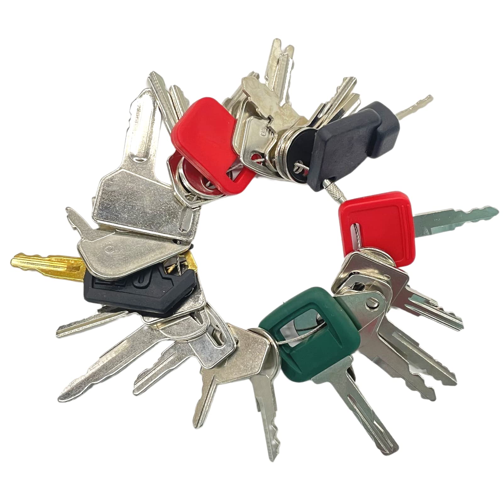 Photo 1 of Heavy Equipment Keys Master Set, Construction Ignition Key Set Fits Case,Komatsu,Hyster, Cat, JCB, Daewoo, JLG, JD, Forklift, Crown, Volvo, Toyota. Great for Workers and Equipment Opeartors.