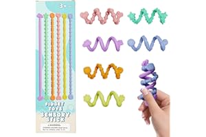 Fidget Toys Sensory Stick, Textured Calming Anxiety Relief Fidgets, Stimulating and Entertaining Toys for Autism Kids, Studen