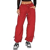 DISCIPBUSH Cargo Pants Women, Parachute Pants for Women, Rave Y2K Festival Outfits