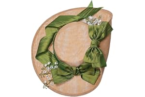 COSDREAMER Girls Women Victorian Tea Party Sun Hat Bows Flowers Straw Hats