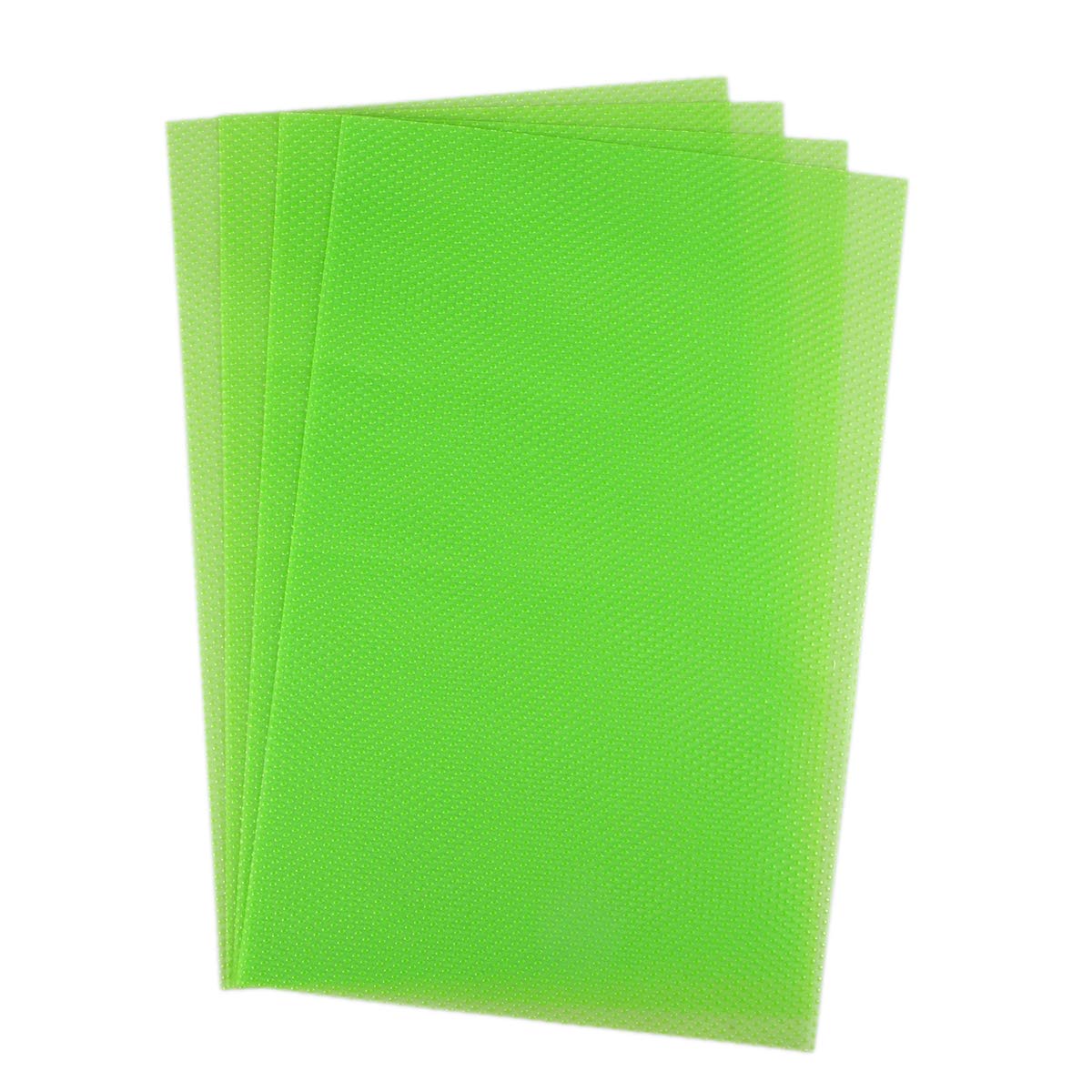 TOPBATHY 4 Pcs 45x29cm Refrigerator MatsMultifunction Non Slip Mildewproof Cabinet Drawer Liners Mat Table Mat (Green)