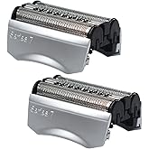 70S Electric Shaver Head Replacement for Braun Series 7, Foil Shaver Replacement Heads Compatible with Braun Series 7 Shavers 720cc, 730cc, 735s, 750cc, 760cc, 790cc, 795cc Shaver Foil, 2 Pack