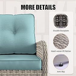 Muphyers 13-Piece Outdoor Patio Furniture Set with