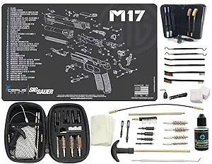 EDOG SIG M17 (Exploded View) PPistol Cleaning Mat &amp; Range Warrior Handgun Cleaning Kit &amp; E.D.O.G. Tac Pak Cleaning Essentials
