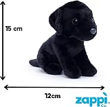 Zappi Co Palm Pups Black Labrador Plush Toy 15cm 100% Recycled view 3