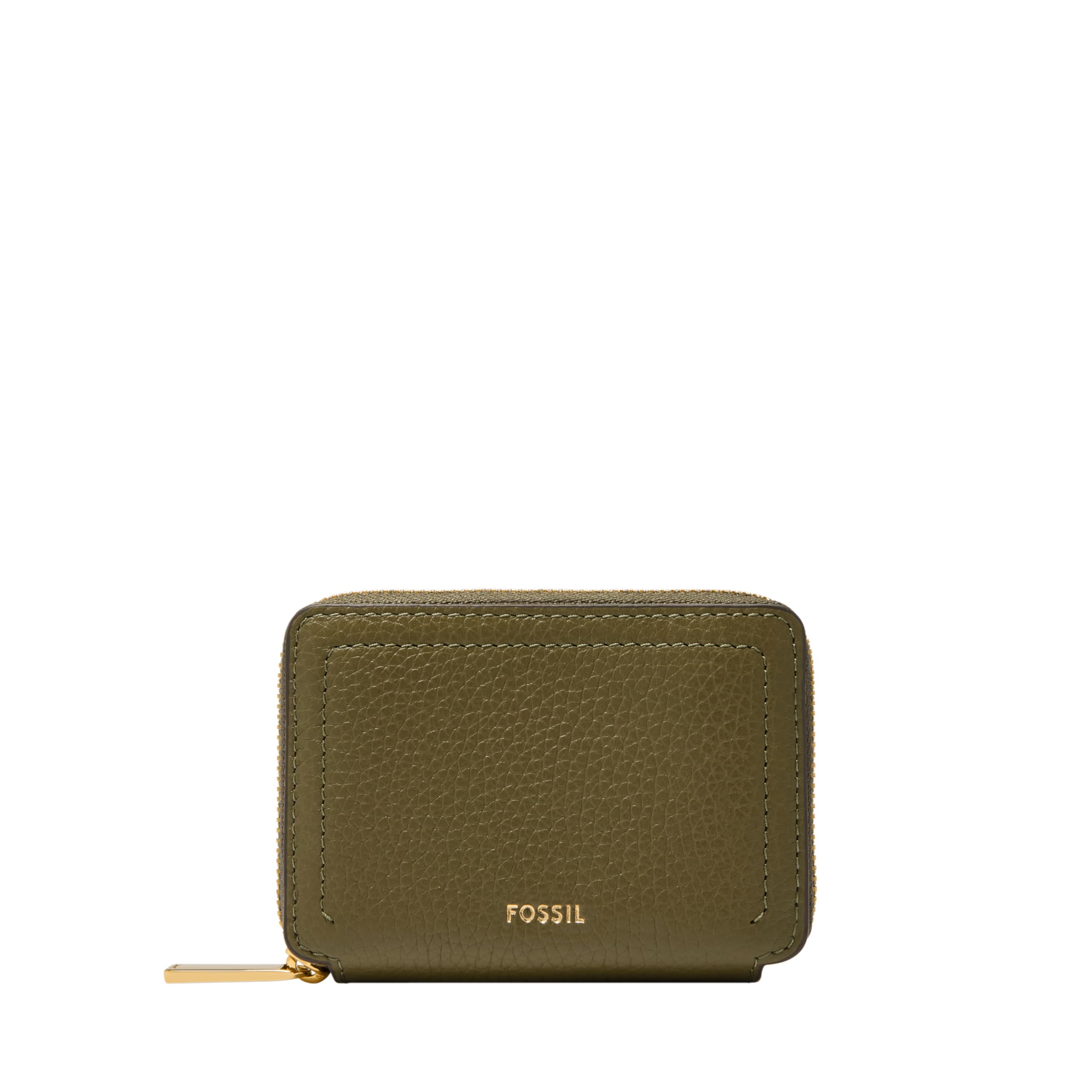Fossil Logan Zip Card Case, Desert Olive Image