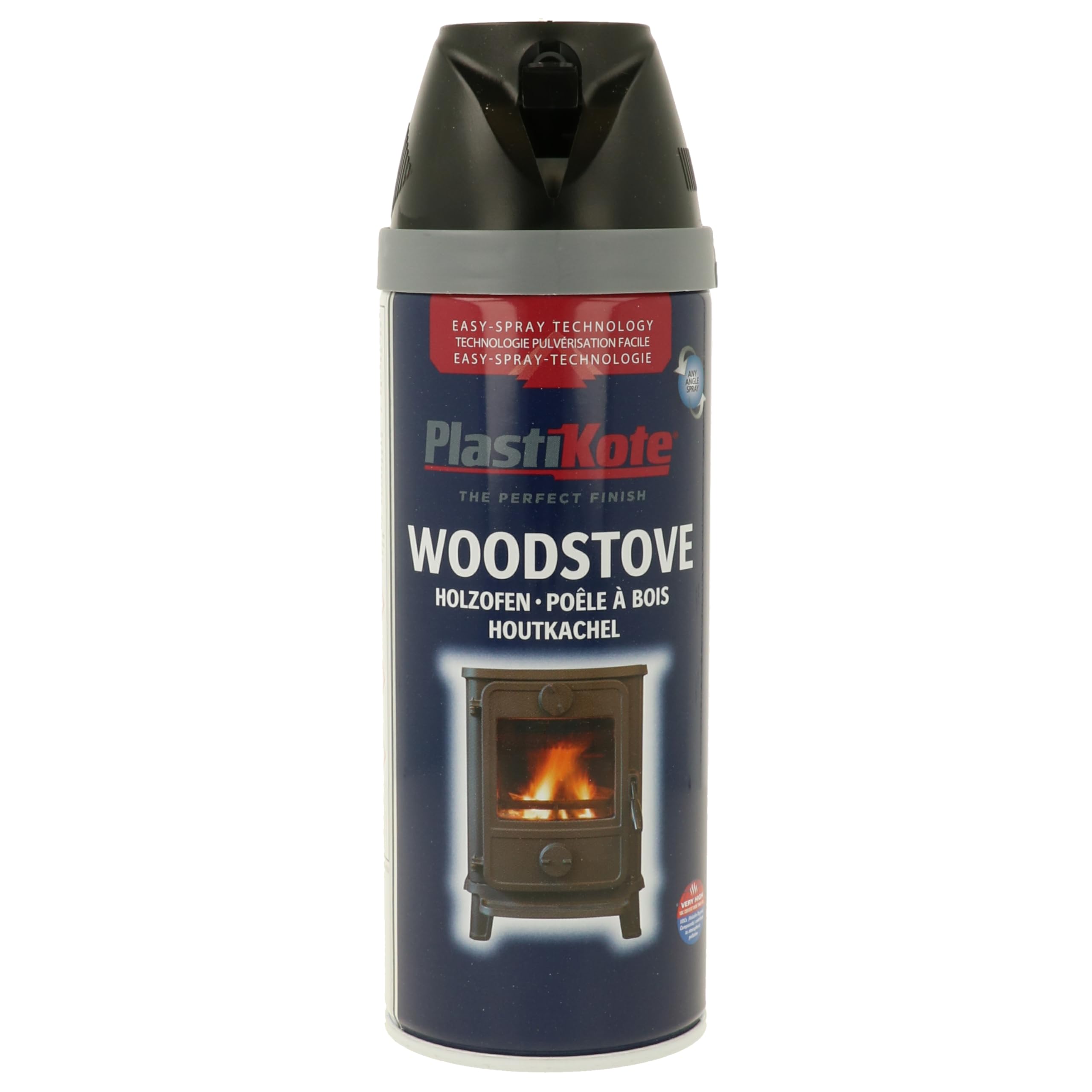 Plasti-kote 26030 400ml Wood Stove Twist and Spray