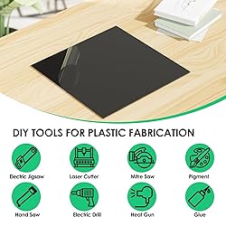 CREGEAR ABS Plastic Sheet 1/8 Inch Thick - 12" x