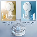 TAILI Suction Cup Hooks 5 kg 4 Pack No Drilling Rotatable Wall Hangers view 5
