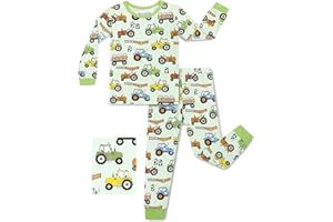 babee Reshinee Bamboo Viscose Toddler Pajamas Boys Girls Baby 12M-8Y Pjs Sets Kids 2pcs Long-Sleeve Snug fit Sleepwear