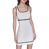 Karl Lagerfeld Womens Sleeveless Scoop Neck Sheath Dress