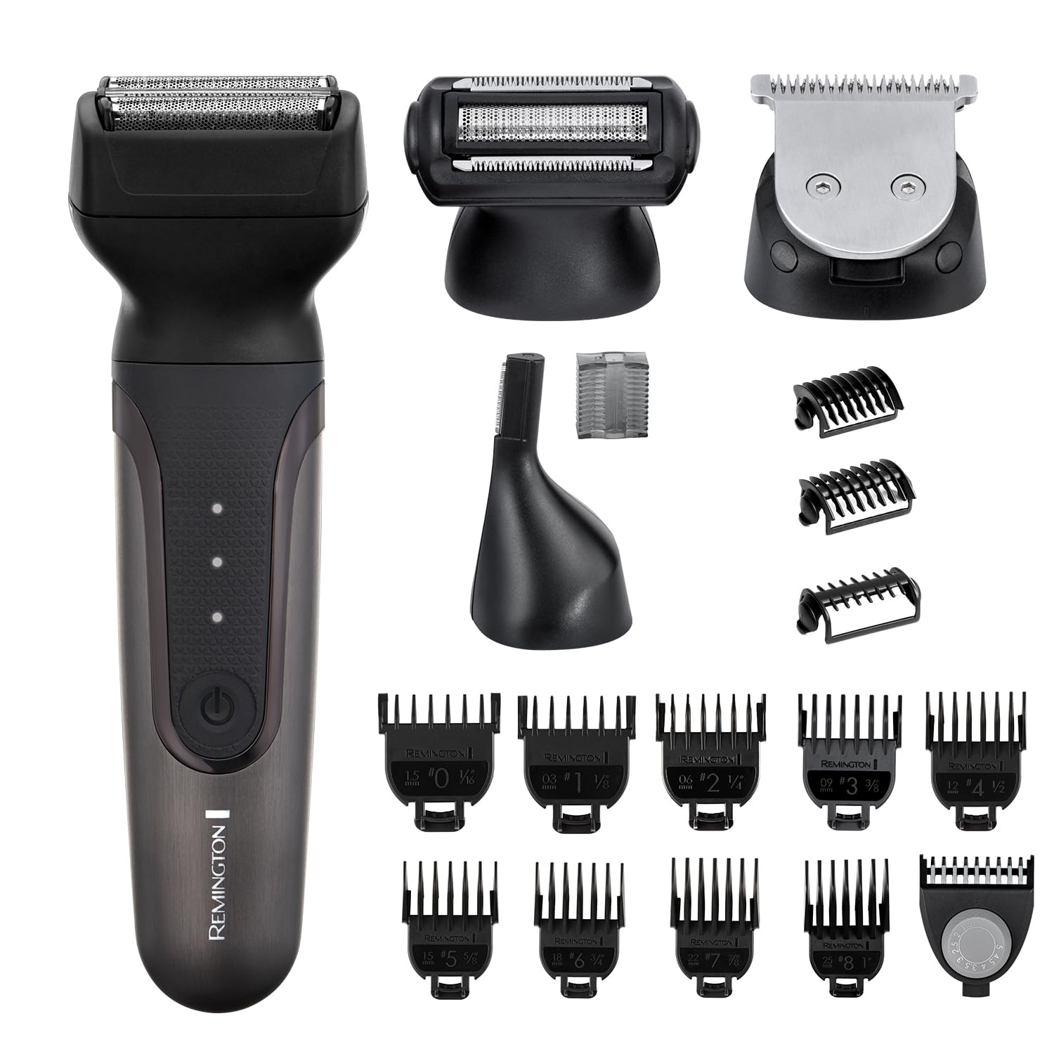 Remington ONE 18-in-1 Total Body Multi-Groomer for Men & Women (Body Hair Trimmer, 38mm Blade for Hair & Beard, Foil Shaver, Nose & Ear, 14 Combs, USB, Waterproof, Cordless, 60-Minute Run Time) PG780