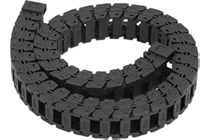 Nylon Cable Drag Chain 0.70m Length Bridge Type Silent Towing Carrier Detachable Industrial Hardware Black S18x18 Professiona