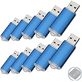RAOYI 10 Pack 16G USB Flash Drive USB 2.0 Memory Stick Memory Drive Pen Drive Blue