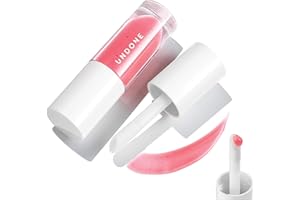 UNDONE BEAUTY Poppa Gloss Moisturizing Tinted Lip Gloss-Balm Hybrid with Long Wear Lieghtweight Formula - Cloudberry Seed Oil Extract for Lip Nourishment & Conditioning - Watercolor Rose
