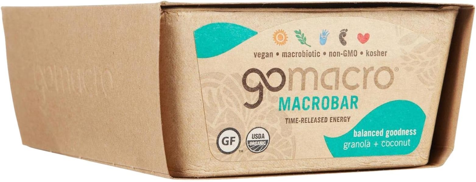 GO-MACRO Granola with Coconut - 2 Ounce - 12 Count
