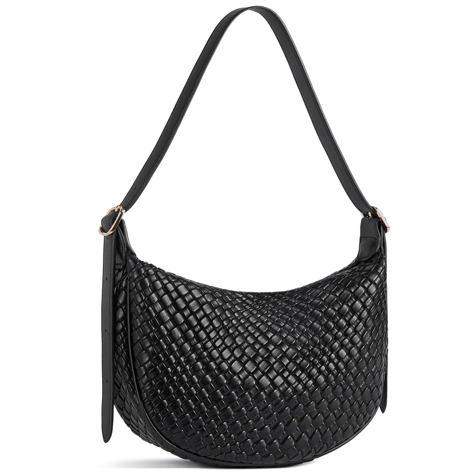 Photo 1 of BOSTANTEN Purses for Women Small Crossbody Bags Crescent Shoulder Bag Hobo Handbag with Adjustable Strap, Black