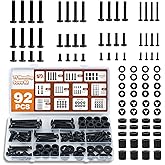 Solid As Mountain 92PCS Universal TV Mounting Hardware Screw Kit Set - M4 M5 M6 M8 Screws, Spacers and Washers for Most TV/Mo