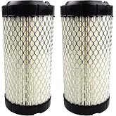 GaeaAuto Air Filter Pack of 2 Fit for NAPA 6449 / Baldwin RS3715 / Fleetguard AF25550 / WIX 46449 / John Deere M113621 / Mule 11013-1290 / Kubota 6A10082630, 2 Pack