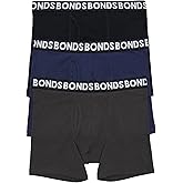 Bonds Men's Underwear Boxer Briefs Pack, Everyday Men's Boxer Briefs, Mid-length, Cotton-blend Underwear, 3-pack