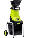 Earthwise GS70015 15-Amp Garden Corded Electric Chipper, Collection Bin