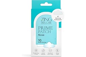Prime Patch Nose Patches – Hydrocolloid Pore Strips for Sebum & Oil Absorption – Strong Adhesion, Easy Removal, Vegan, 10 Cou