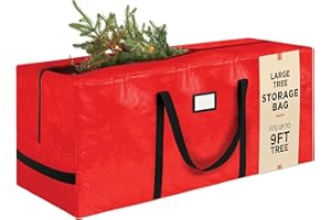 PEULEX Heavy Duty Christmas Tree Storage Bag – 9 Ft Artificial Christmas Tree Bag - Heavy-Duty Waterproof Material with Reinforced Handles - Full-Length Zipper for Easy Access.