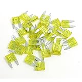 uxcell® 30 Pcs 32V 20A Car Truck SUV Blade Fuses Yellow