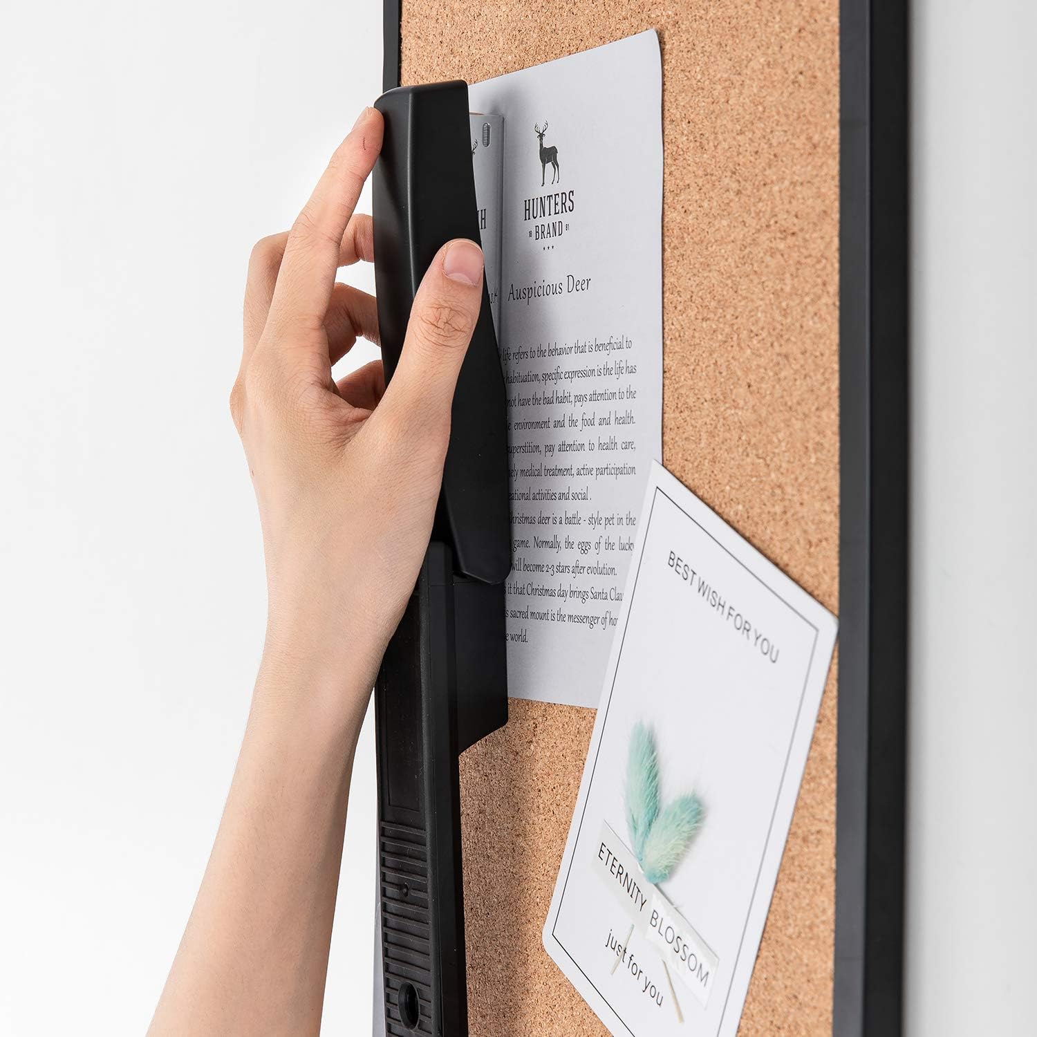 Basics 10-Sheet Capacity, Non-Slip, Office Stapler with 1000 Staples, Black : Office Products