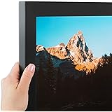 ArtToFrames 23x35 inch Satin Black Picture Frame, 2WOMFRBW26079-23x35