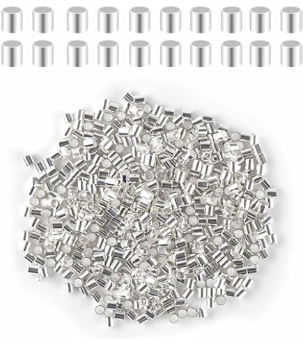 Kit De 3000 Cuentas De Metal Para Joyería - 6 Colores (plata, Oro, Etc.) - Tamaños 1.5mm Y 2mm - Incluye Caja Giratoria De Almacenamiento