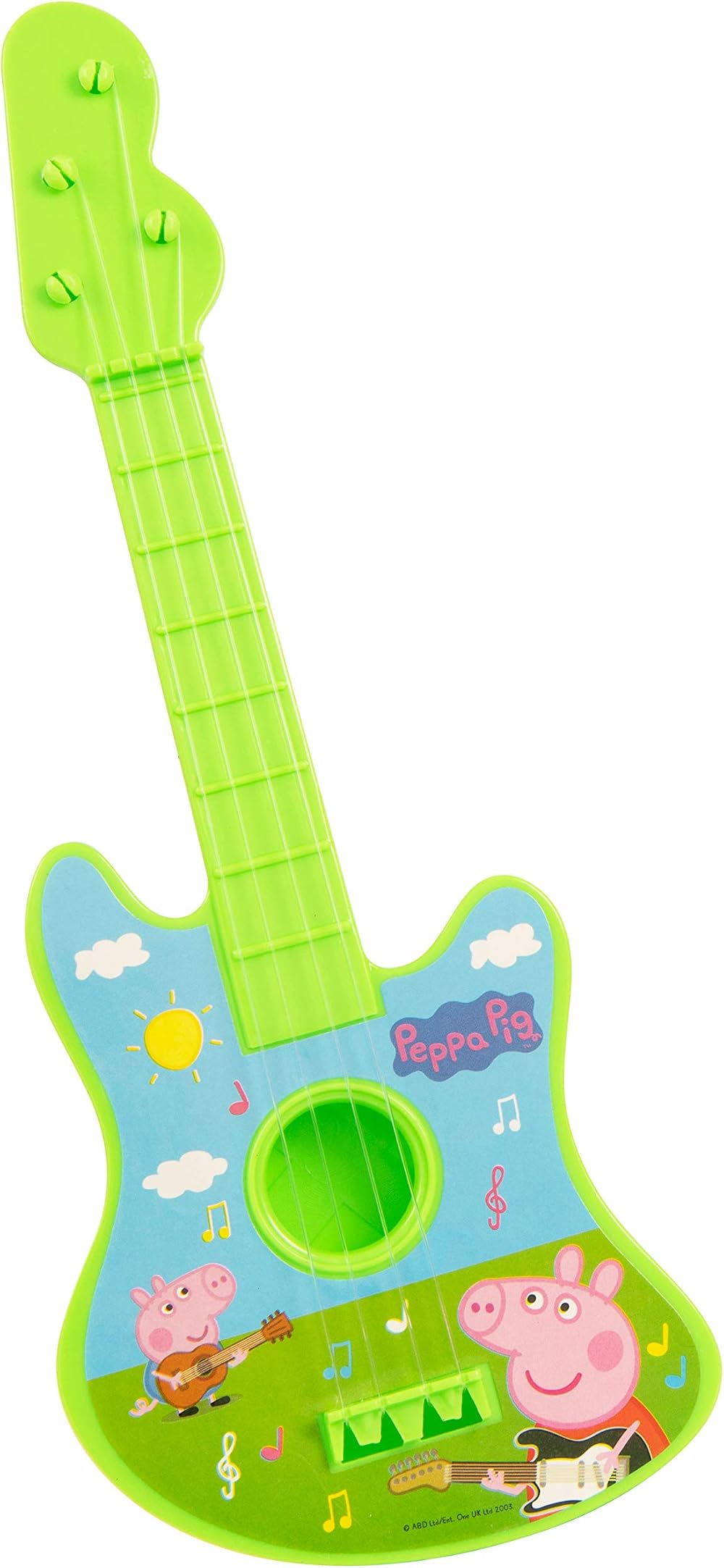 Peppa Pig Guitar 4 Nylon Strings Kids Toy Musical Instrument 28cm Colors Vary