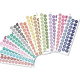 Dates Sticker Bundle, Date Covers Planner Stickers, Dates Planner Stickers in Rainbow Colors