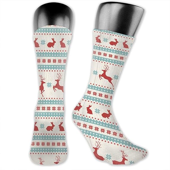 Amazon Co Jp 靴下 ソックス スリークォータース ソックス 快適 ファッション ノルディック柄 中程度 吸汗速乾 通気性抜群 弾力あり メンズ レディース 四季適用 服 ファッション小物