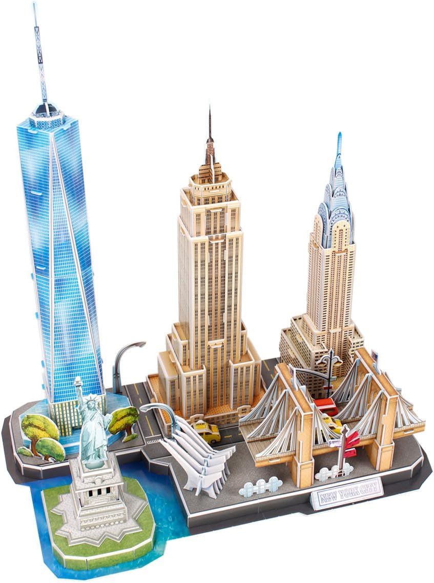 Cubicfun New York City Skyline 3d Model Kits Puzzle Craft Toys Gift 123 Pieces Mc255h 0 Bspsss10 Edu In