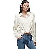 HUDSON Womens Long Sleeve Knotted Front Button Down Shirt