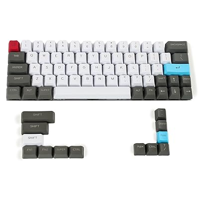 YMDK Customized 61 64 68 ANSI Keyset OEM Profile Thick PBT Keycap Set for Cherry MX Mechanical Keyboard GH60 XD64 GK64 Tada68 (Only Keycap)