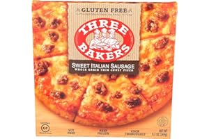 BFYSYO Three Bakers Whole Grain Gluten Free Sweet Italian Sausage Pizza, 9.5 Ounce -- 8 per case.