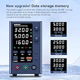 NANKADF DC Power Supply 0-30V 0-5A Variable Bench Supply Encoder USB view 2