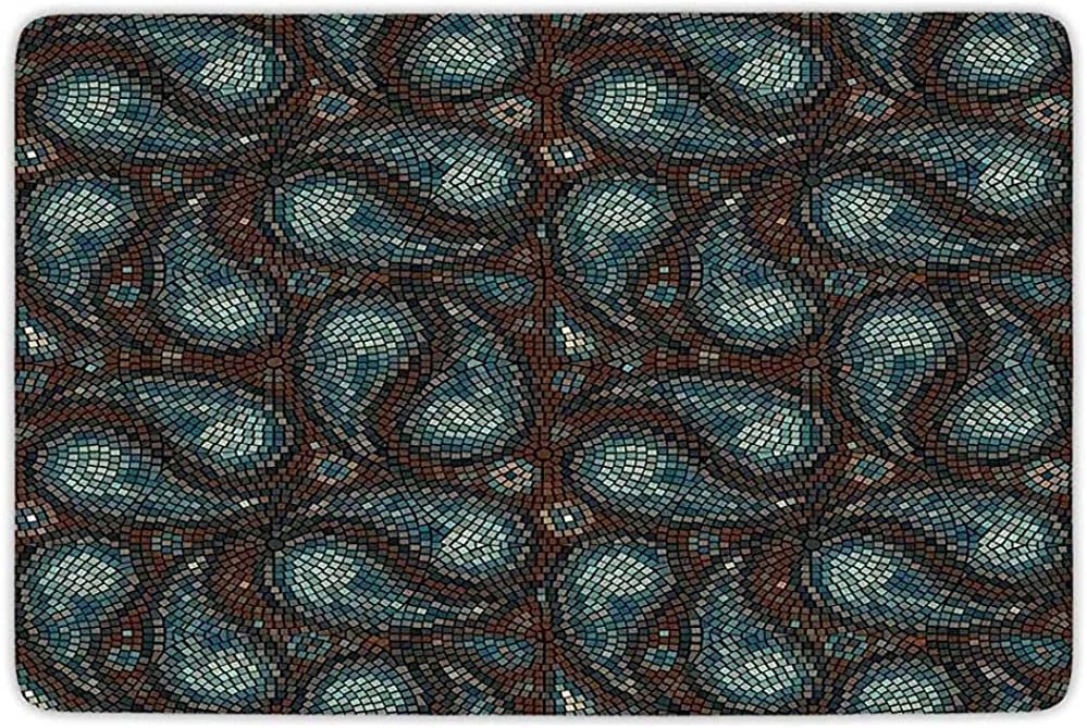 FANCYDAY Alfombrilla para baño, decoración de Paisley, Mosaico Moderno