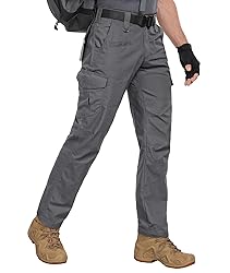 Zoofly Mens Tactical Pants Elastic Waist Water