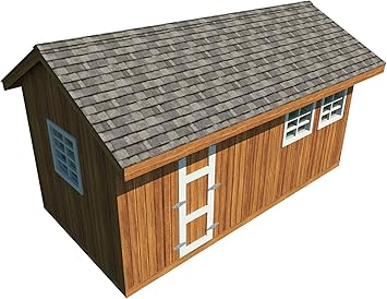 Garden Storage Shed Plans Diy Gable Roof Design Backyard Utility