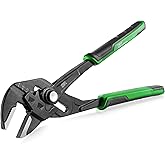 SK 10-Inch Pliers Wrench, Premium CR-V Construction, Smooth Parallel Jaws with Comfortable Grips