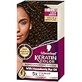 Schwarzkopf Keratin Permanent Hair Dye Cream, 6.83 Light Brown, 1 Application - Professionally Inspired Hair Color Enriched with Keratin and Macadamia Nut Oil - Hair Dye with Pre-Serum, all Hair Types