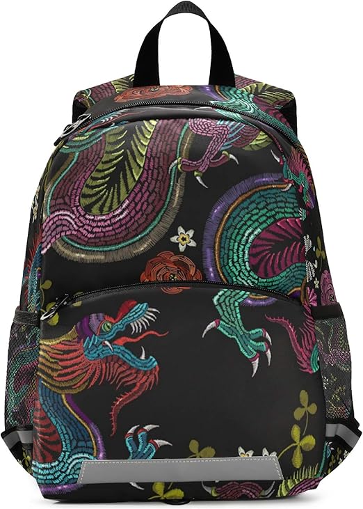 Chinese Dragons Backpack for School Travel Bakcpacks