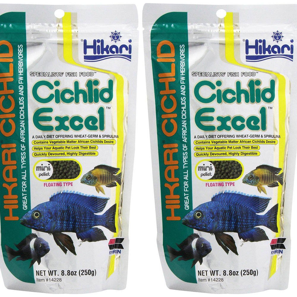 Hikari Cichlid Excel Mini Pellet 250g *Pack of Two* Cichlid Herbivorous BUNDLE