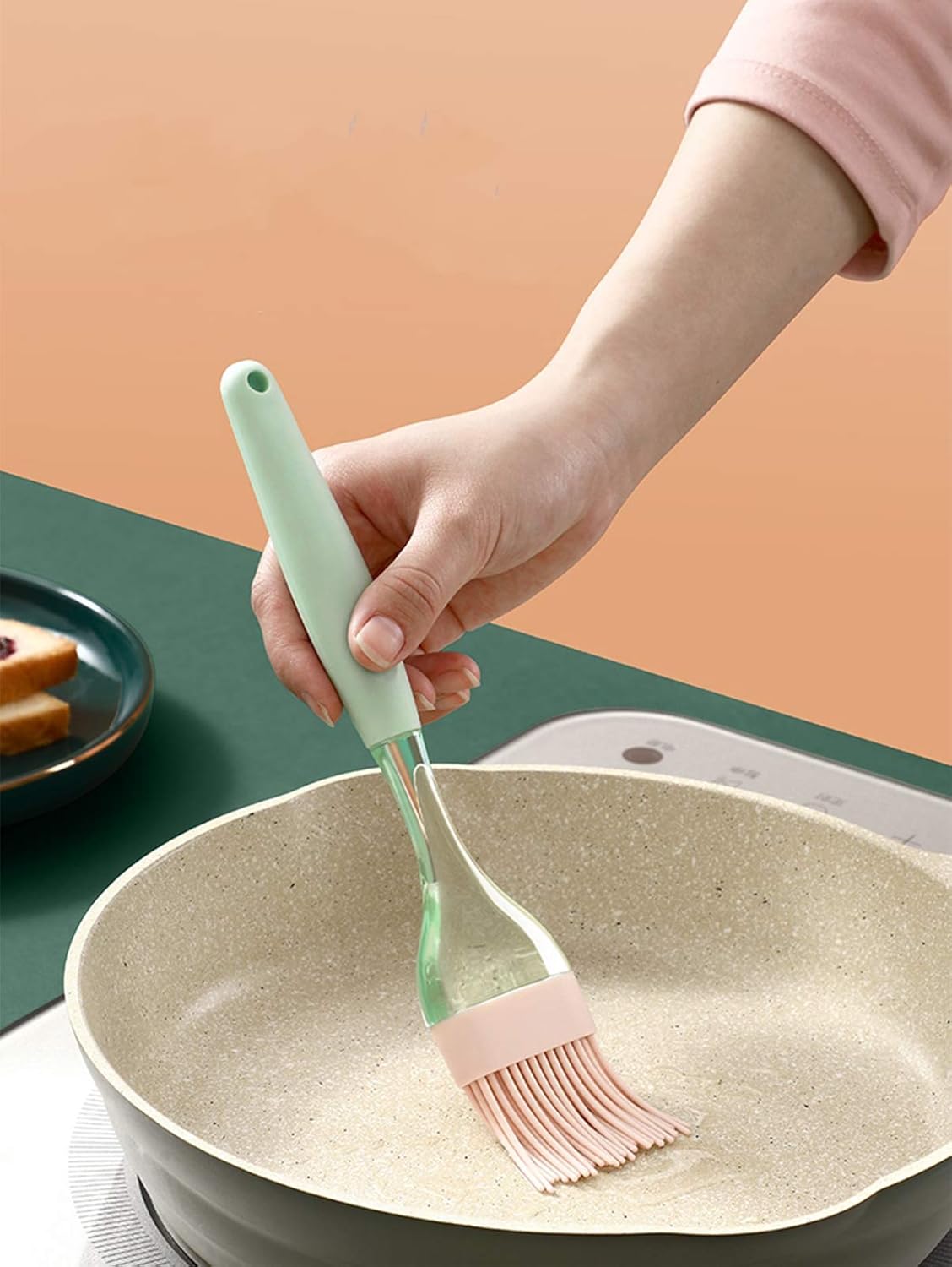 jixiejumo Silicone Basting & Pastry Brush, Spread Marinade Oil Butter Sauce for BBQ Grill Baking Kitchen Cooking Food : Garden & Outdoor