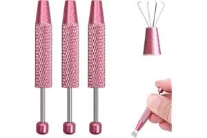 Roczential Piercing Assistant Pen Piercing Ball Grabber Tool Diamond Claw Tweezers 4 Claw Jeweler's Pick Up Tool Piercing Too