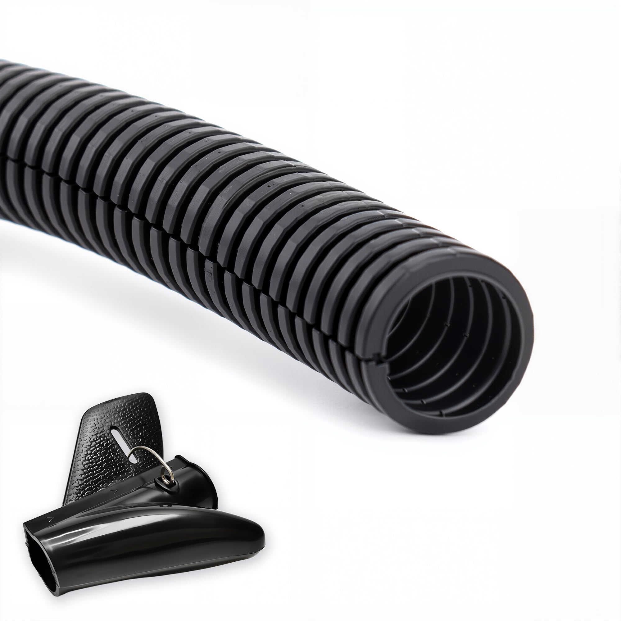 10FT 3/4” Wire Loom Split Tubing Auto Wire Conduit Flexible Cover