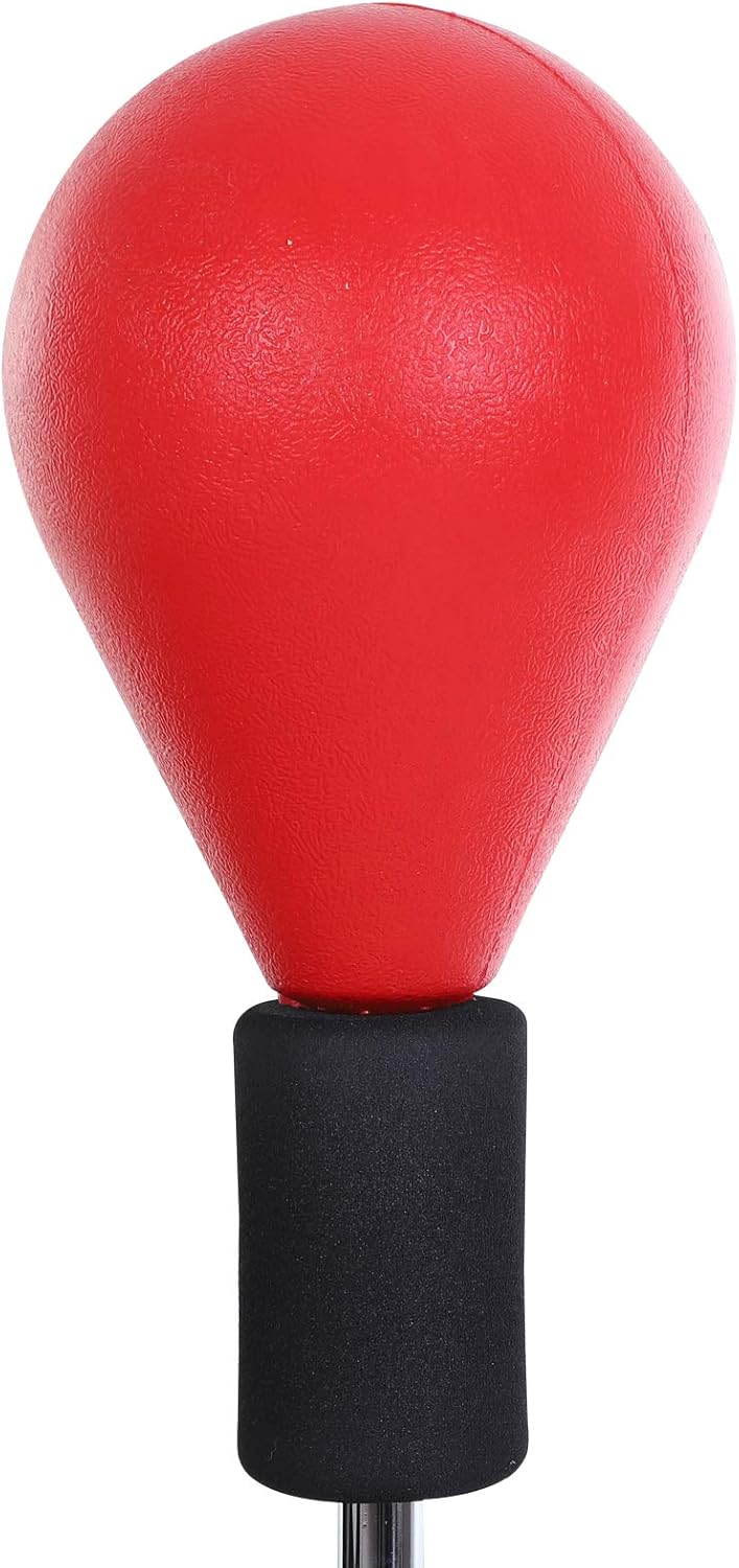Soozier Punching Bag Free Standing w/Boxing Gloves Height Adjustable Boxing Ball Set Great for Training, Exercise, Fitness & Stress Relief - Red : Sports & Outdoors